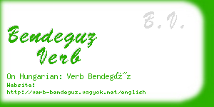 bendeguz verb business card